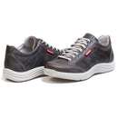 Sapatênis Casual Conforto Couro Cinza 3001 - RT3001MSTGRF