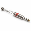 Conector P10 Mono Com Mola Ponta Gold Vermelho 10 Un Storm