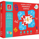 Quebra-cabeça Madeira Primeiras Contas 30 Peças