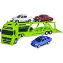 Caminhão Roma Diesel Rx Cegonheira 80cm Com 4 Pick-ups