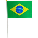 Copa Do Mundo Bandeira Brasil Hast.mao 30x45 Pct.c/12
