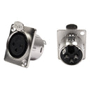 Conector Painel Xlr Fêmea 3 Polos Storm 10 Unidades