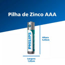 Pilha Zinco Aaa R03l4b/59 Philips