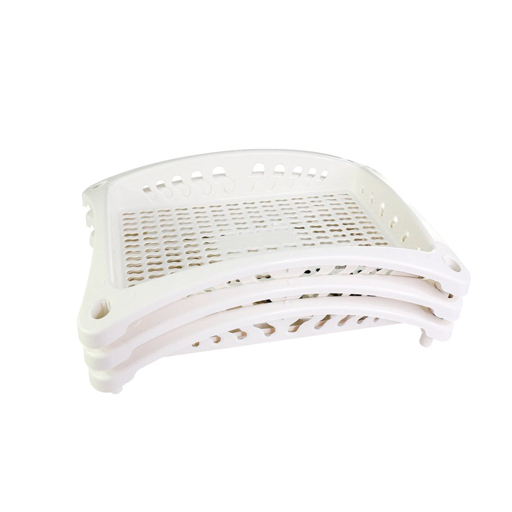 Organizador Vertical Triplo Fruteira Branco 3 Andares