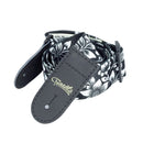 Correia Poliéster Floral Branco/preto Tn10s Tonante