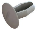 Grampo Canoa 6,3x12,4x12,0 Branco 10pc Univ