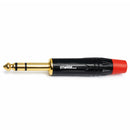 Conector P10 Stereo Metal Preto Gold Storm 5 Unidades