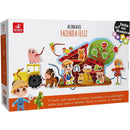 Brinquedo Pedagógico Madeira Alinhavo Fazendinha Feliz 31 Peças