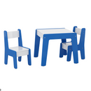 Mesa Infantil Com 2 Cadeiras Branco Azul