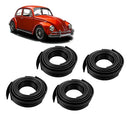 Kit Borracha Debrum Do Paralama 4 Peças Fusca 59 A 96 Preto - UN / 4