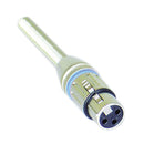 CONECTOR CANON FÊMEA CSR Q-7BL NÍQUEL AZUL COM MOLA - PC / 4