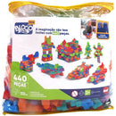 Brinquedo Para Montar Sacola Construção Click 440 Peças