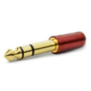 SANTO ANGELO PLUG ADAPTADOR P2 /  P10 ESTEREO NIQUE VERMELHO