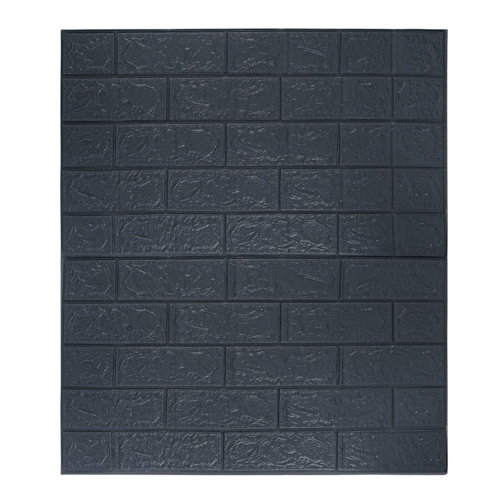 PLACA DECORATIVA 3D 70X77CM PRETA