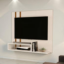Painel De Tv Sala Moderno Nicho Supenso Off White Nature