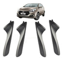 Kit 4 Maçanetas Interna Cinza Puxador Hb20 Hb20s 12 A 19 - UN / 4