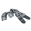 Correia Poliéster Floral Branco/preto Tn10s Tonante