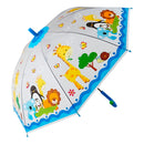 Guarda Chuva Colorido Automático Infantil Proteção Vermelho