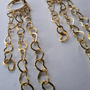 Brinco Argolinha Com Corrente De Coração Banhado Em Ouro 18k Cor:dourado