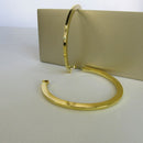 Brinco Argola Grande Clássica Banhado Em Ouro 18k Cor:dourado