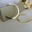 Brinco Argola Grande Clássica Banhado Em Ouro 18k Cor:dourado