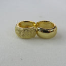 Brinco De Argolinha Grossa Trabalhada Banhado Em Ouro 18k Cor:dourado