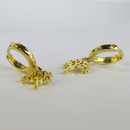 Brinco Argolinha De árvore Da Vida Banhado Em Ouro 18k Cor:dourado