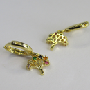 Brinco Argolinha De árvore Da Vida Banhado Em Ouro 18k Cor:dourado