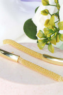 Brinco Fio Grosso Trabalhado Banhado Em Ouro 18k Cor:dourado