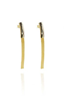 Brinco Fio Grosso Trabalhado Banhado Em Ouro 18k Cor:dourado