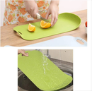 Tábua De Corte Escorredor Alimentos 2 Em 1 Verde 24 X 38 Cm