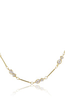 Colar Choker Com Mini Pérolas Na Corrente Banhado Em Ouro 18k Cor:dourado