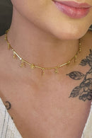 Choker árvores Da Vida Banhado Em Ouro 18k Cor:dourado