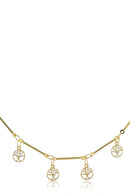 Choker árvores Da Vida Banhado Em Ouro 18k Cor:dourado