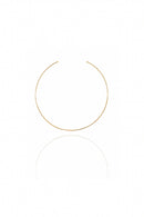 Choker Circular Aro Fino Banhado Em Ouro 18k Cor:dourado