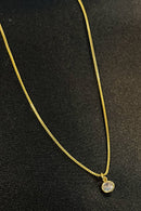 Choker Com Ponto De Luz Banhado Em Ouro 18k Cor:dourado