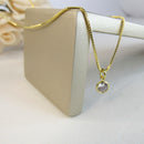 Choker Com Ponto De Luz Banhado Em Ouro 18k Cor:dourado