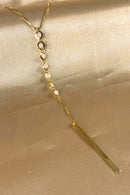 Colar Cumprido Com Mini Pérolas E Fio Banhado Em Ouro 18k Cor:dourado