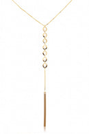 Colar Cumprido Com Mini Pérolas E Fio Banhado Em Ouro 18k Cor:dourado