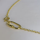 Colar Corrente De Elo Largo Com Fecho Boia E Mosquetão Banhado Em Ouro 18k Cor:dourado