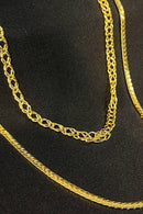 Colar Duplo Com Correntes Grossas Banhado Em Ouro 18k Cor:dourado