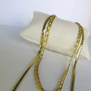 Colar Duplo Com Correntes Grossas Banhado Em Ouro 18k Cor:dourado