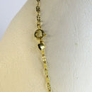 Colar Cumprido Com Mini Elos Banhado Em Ouro 18k Cor:dourado