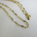 Colar Cumprido Com Mini Elos Banhado Em Ouro 18k Cor:dourado
