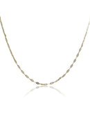 Colar Cumprido Com Mini Elos Banhado Em Ouro 18k Cor:dourado