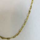 Colar Cumprido Com Mini Elos Banhado Em Ouro 18k Cor:dourado