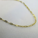 Colar Cumprido Com Mini Elos Banhado Em Ouro 18k Cor:dourado