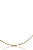 Colar Com Corrente Fita Banhado Em Ouro 18k Cor:dourado