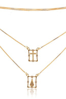 Escapulário Nossa Senhora Aparecida Com Zircônia Banhado Em Ouro 18k Cor:dourado