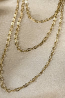 Colar Triplo De Coração Banhado Em Ouro 18k Cor:dourado